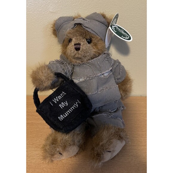 RETIRED  Morty Mummy 11" The Bearington Bear Halloween Bear NWT #181317 RARE - Picture 1 of 7